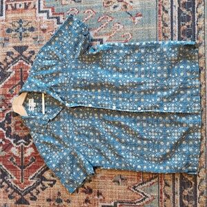 J Crew Cotton-Linen Blend Camp Shirt